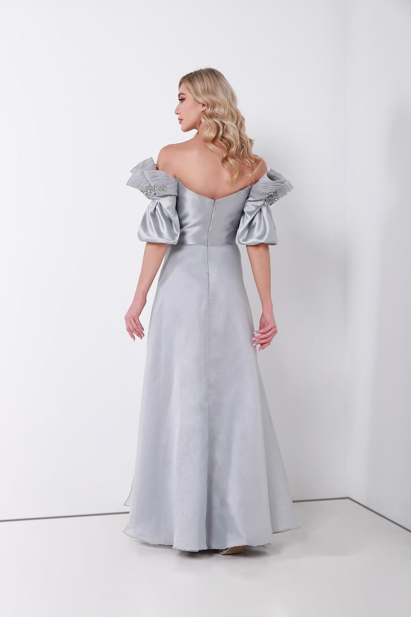 Off shoulder A line dress