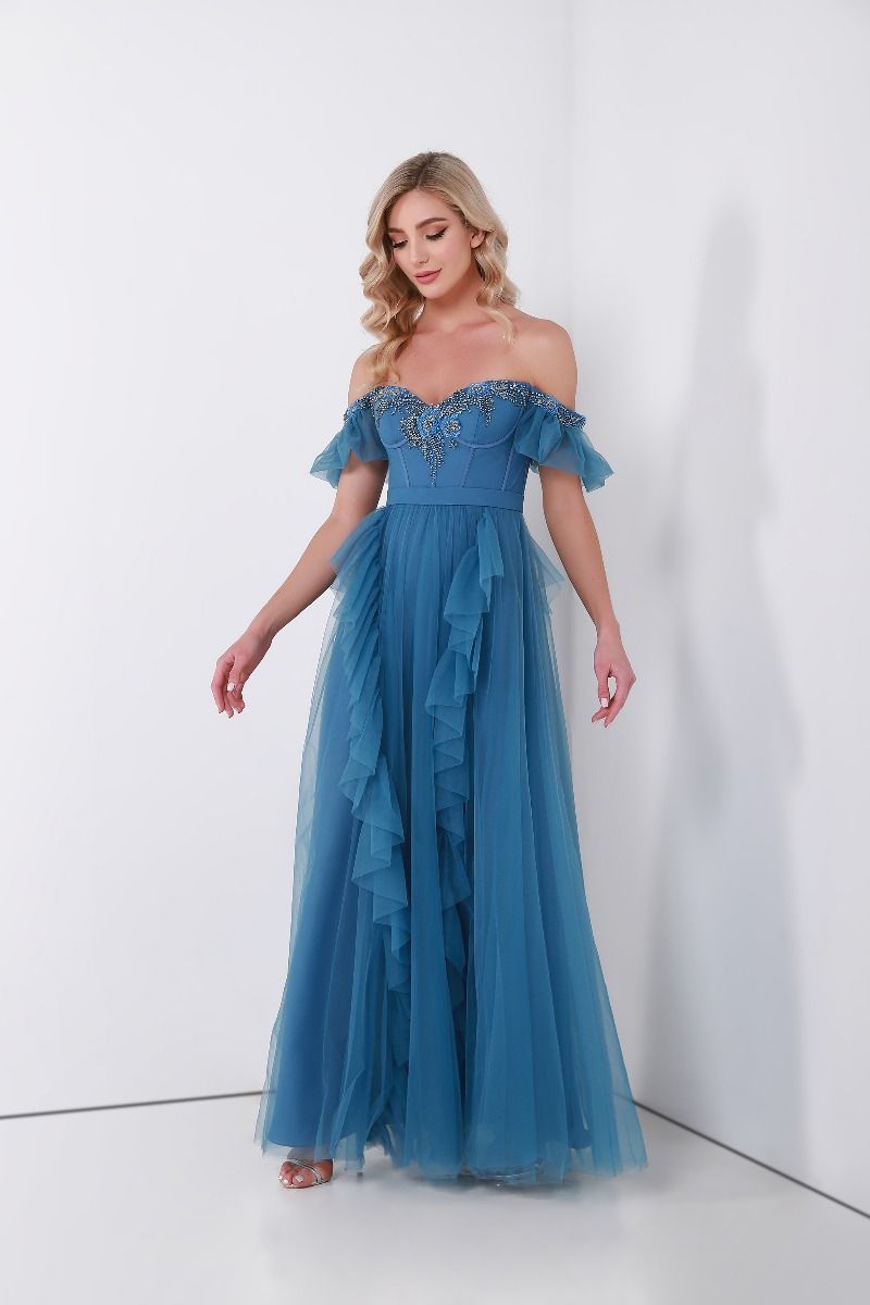 Unique ruffled dress