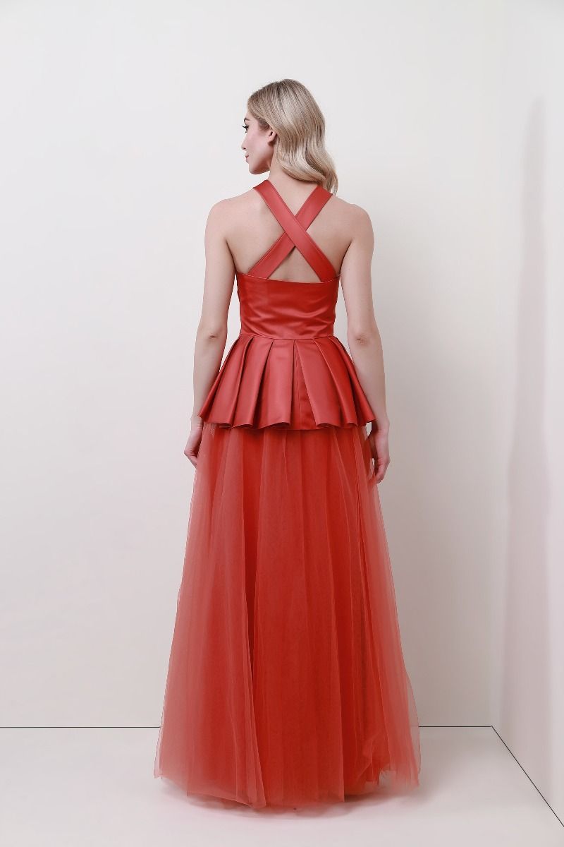 Unique neckline dress