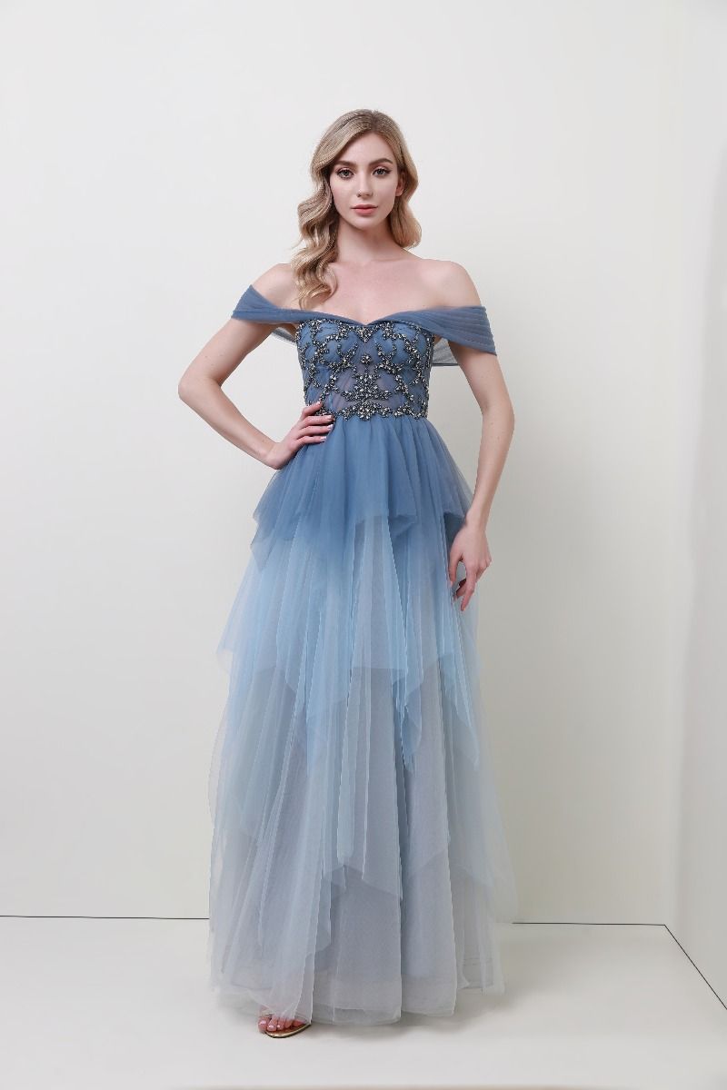 Embellished bustier dress 