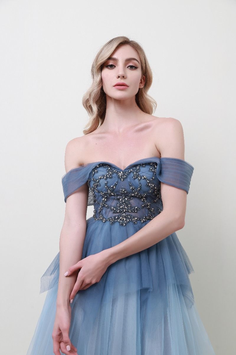 Embellished bustier dress 