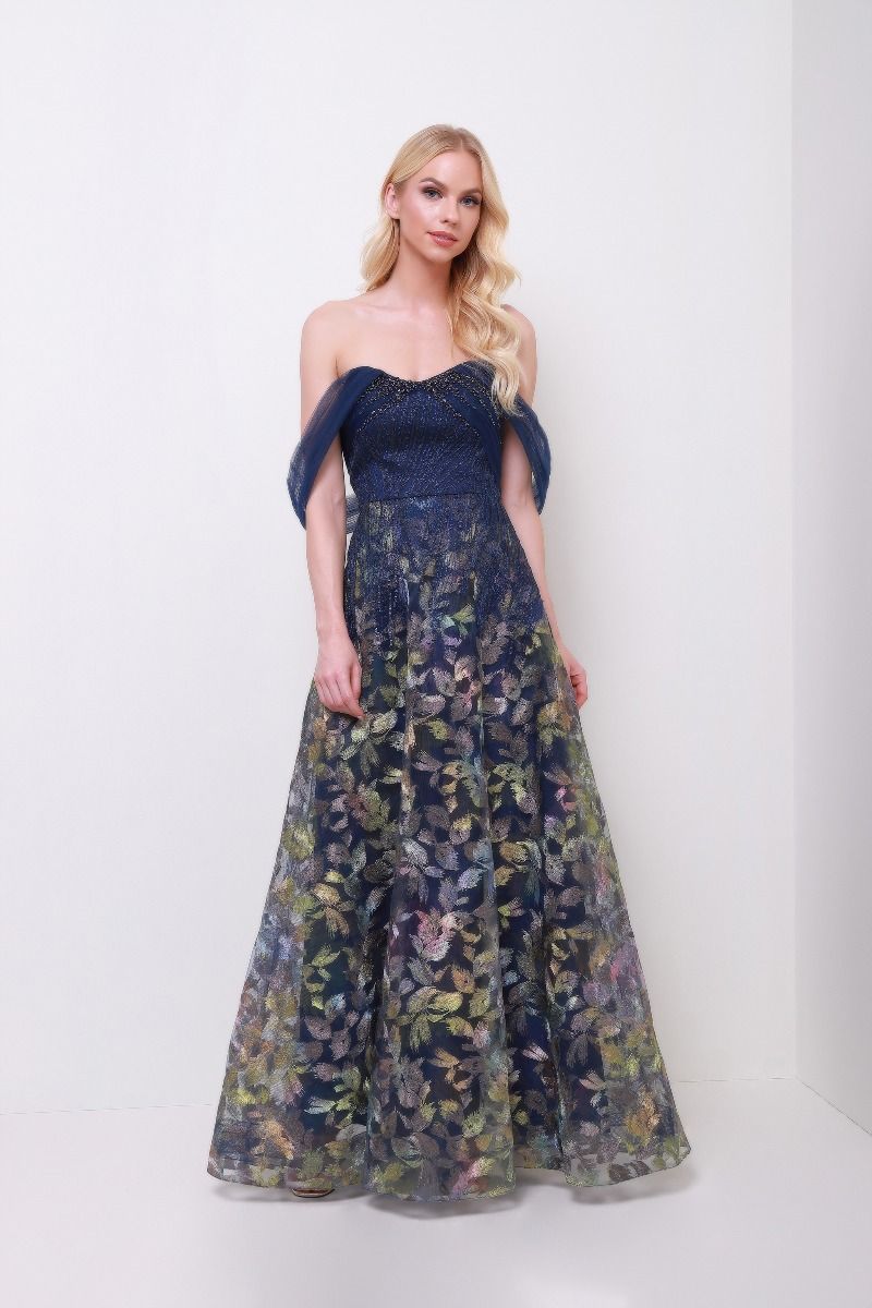 Printed mesh dress