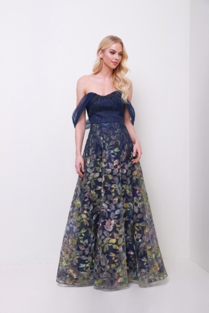 Printed mesh dress