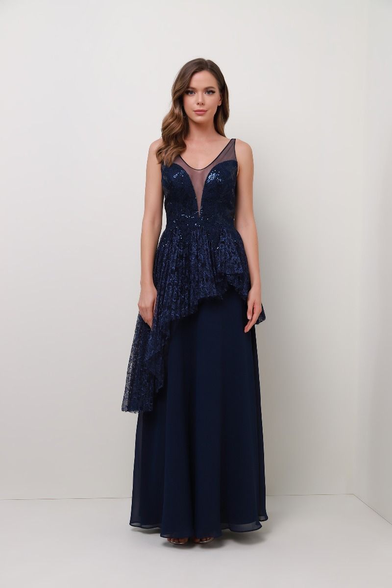sequins chiffon dress