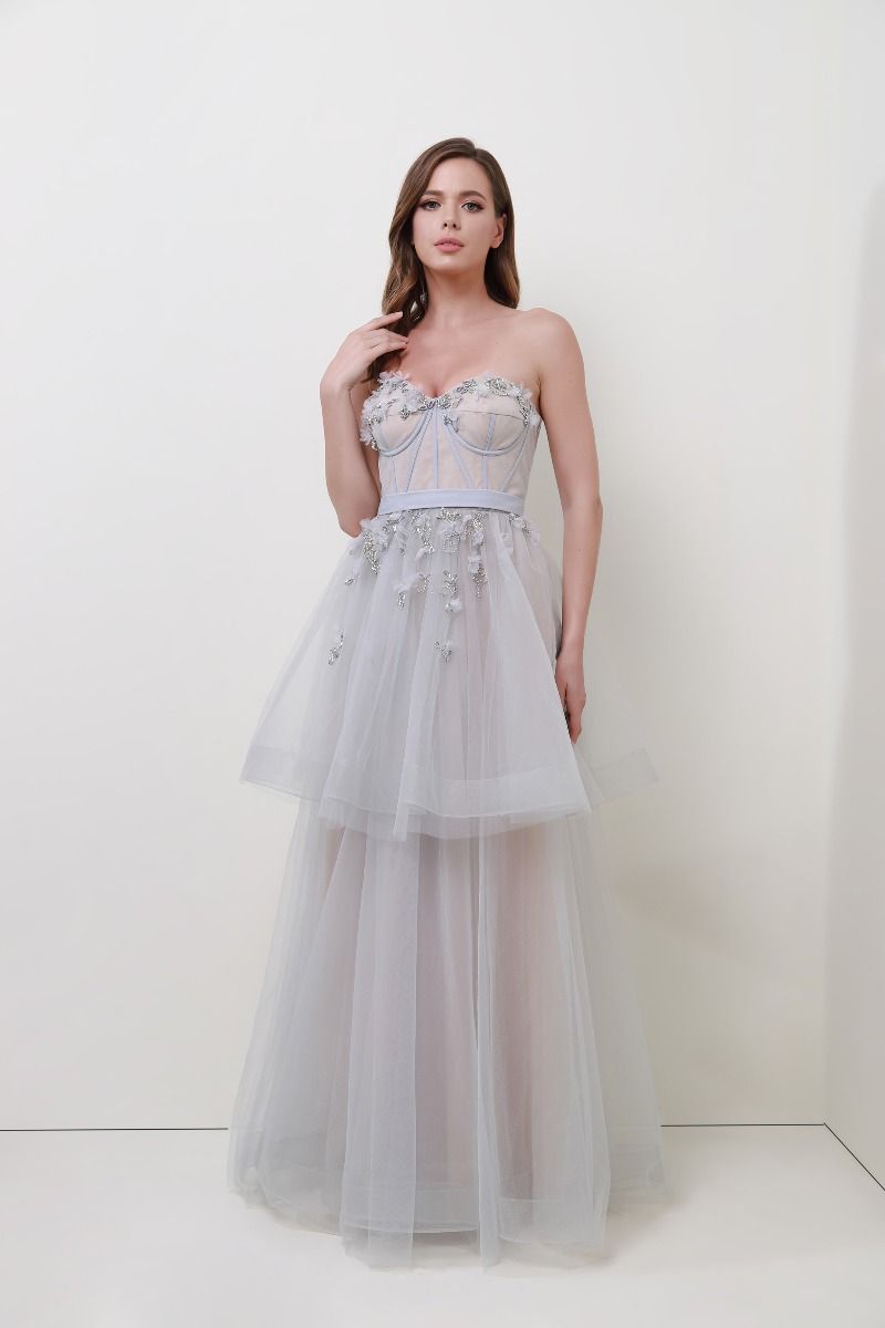 Fitted bustier dress