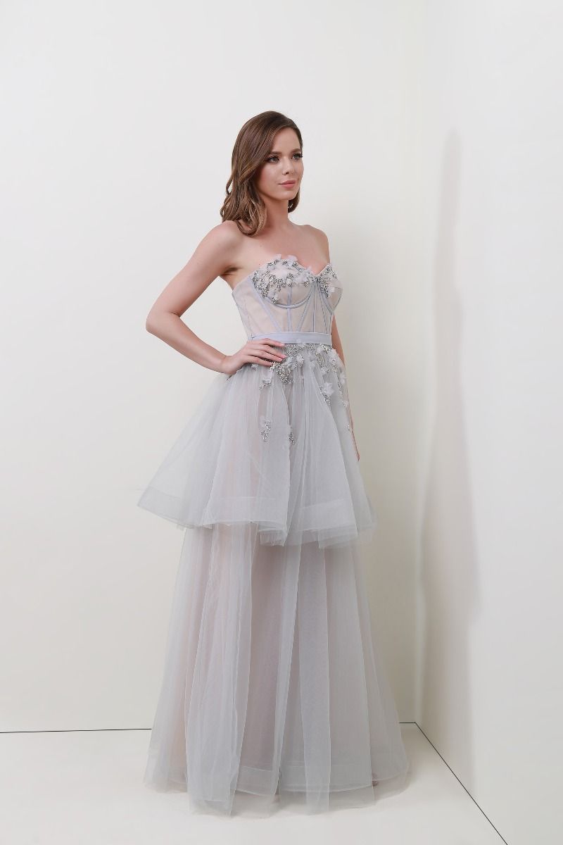 Fitted bustier dress