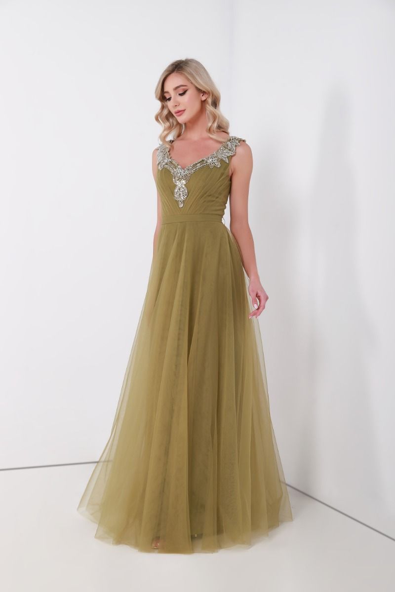 Embellished sleeveless dress