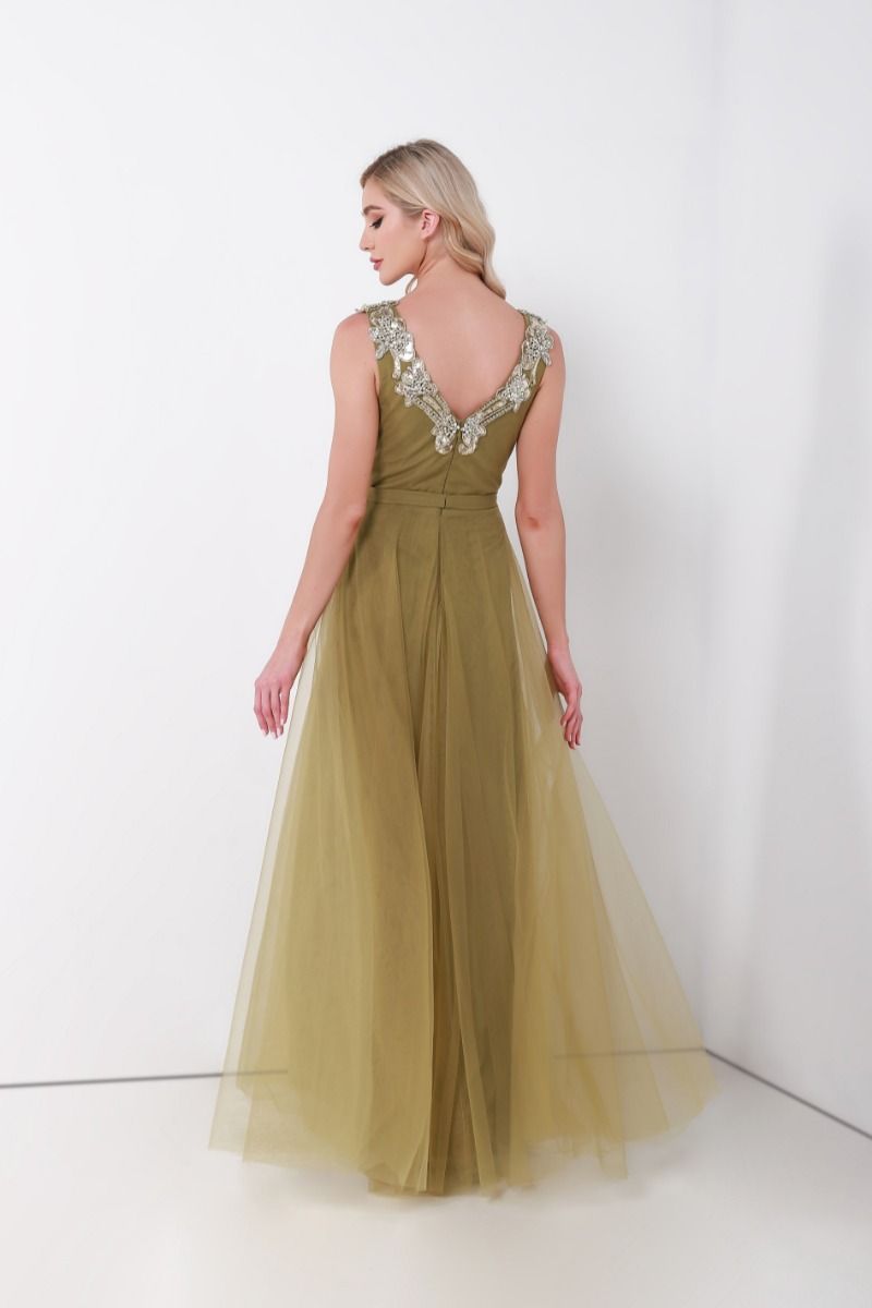 Embellished sleeveless dress