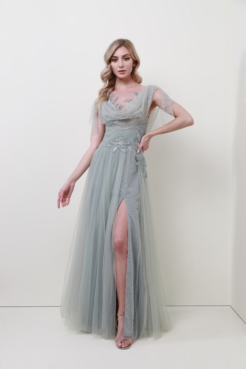 pearl embellishment dress