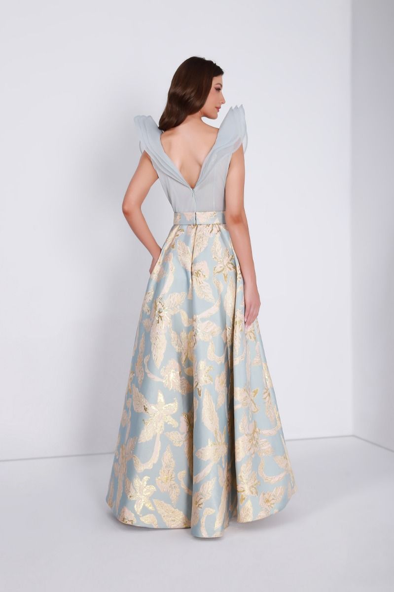 Printed asymmetrical dress
