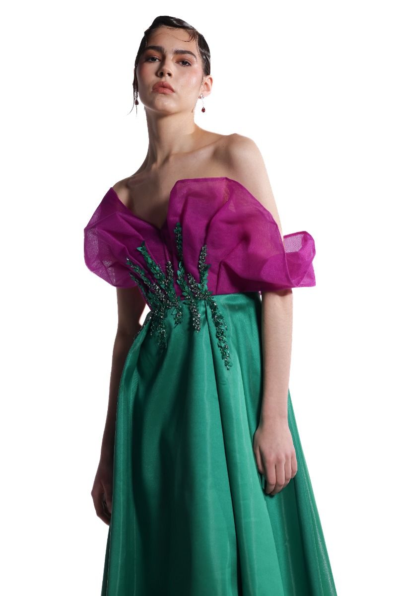 Unique ruffles dress