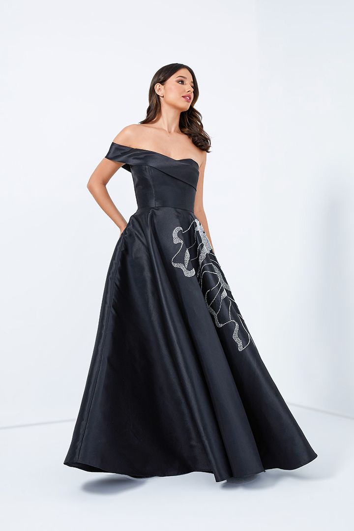 A-line shimmering dress