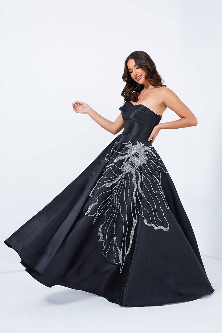 A-line shimmering dress
