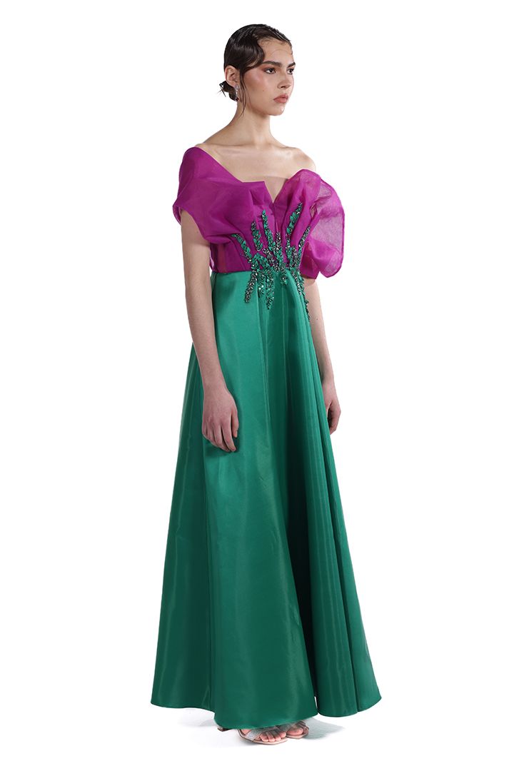 Unique ruffles dress