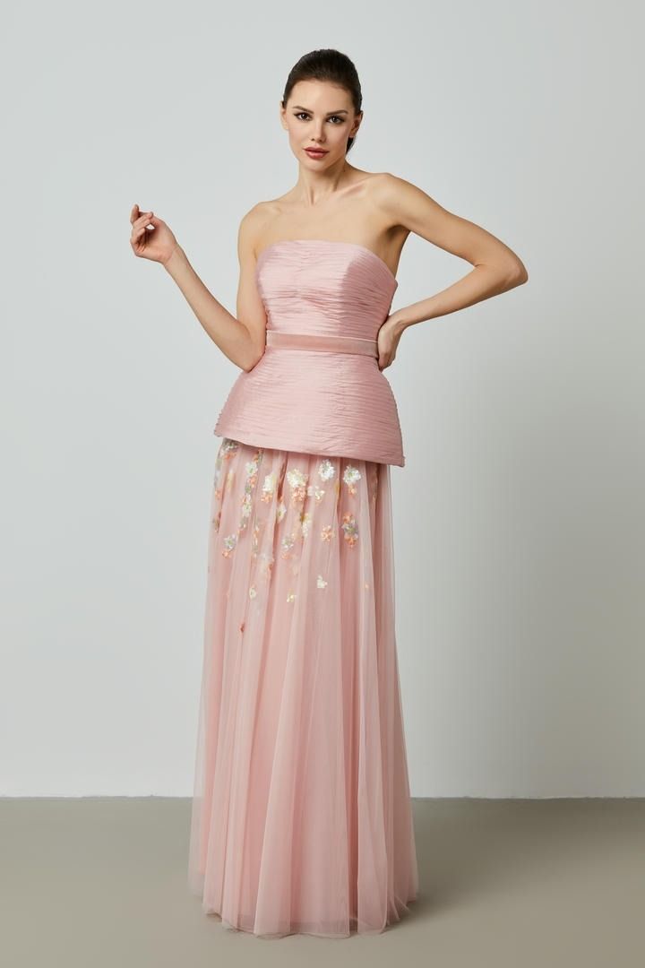 Elegant Embroidered Evening Gown