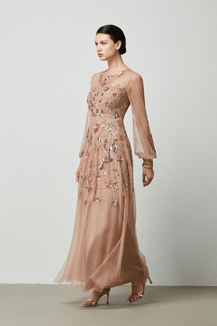 Floral Sequin Dress
