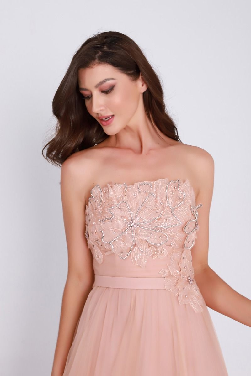 Floral applique dress