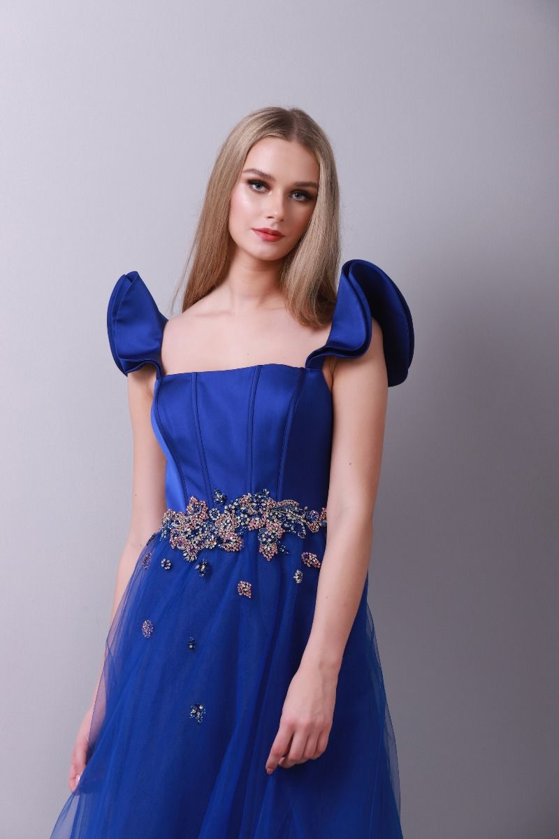 Embellished waist dress
