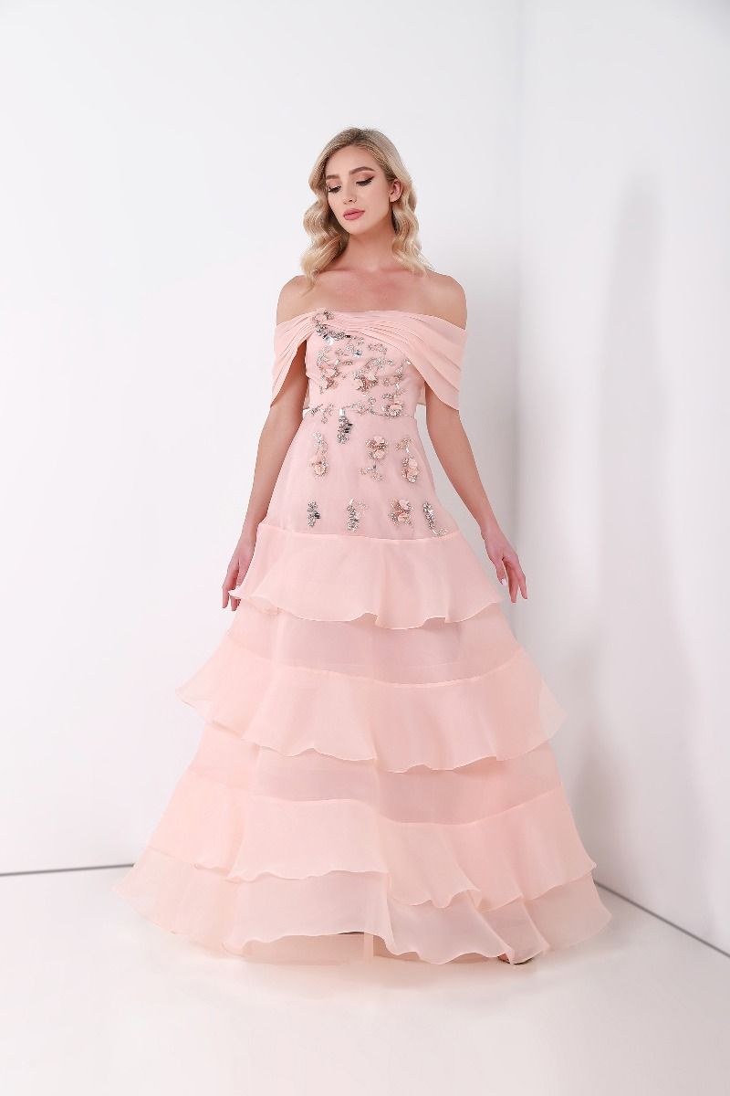 Tiered organza dress