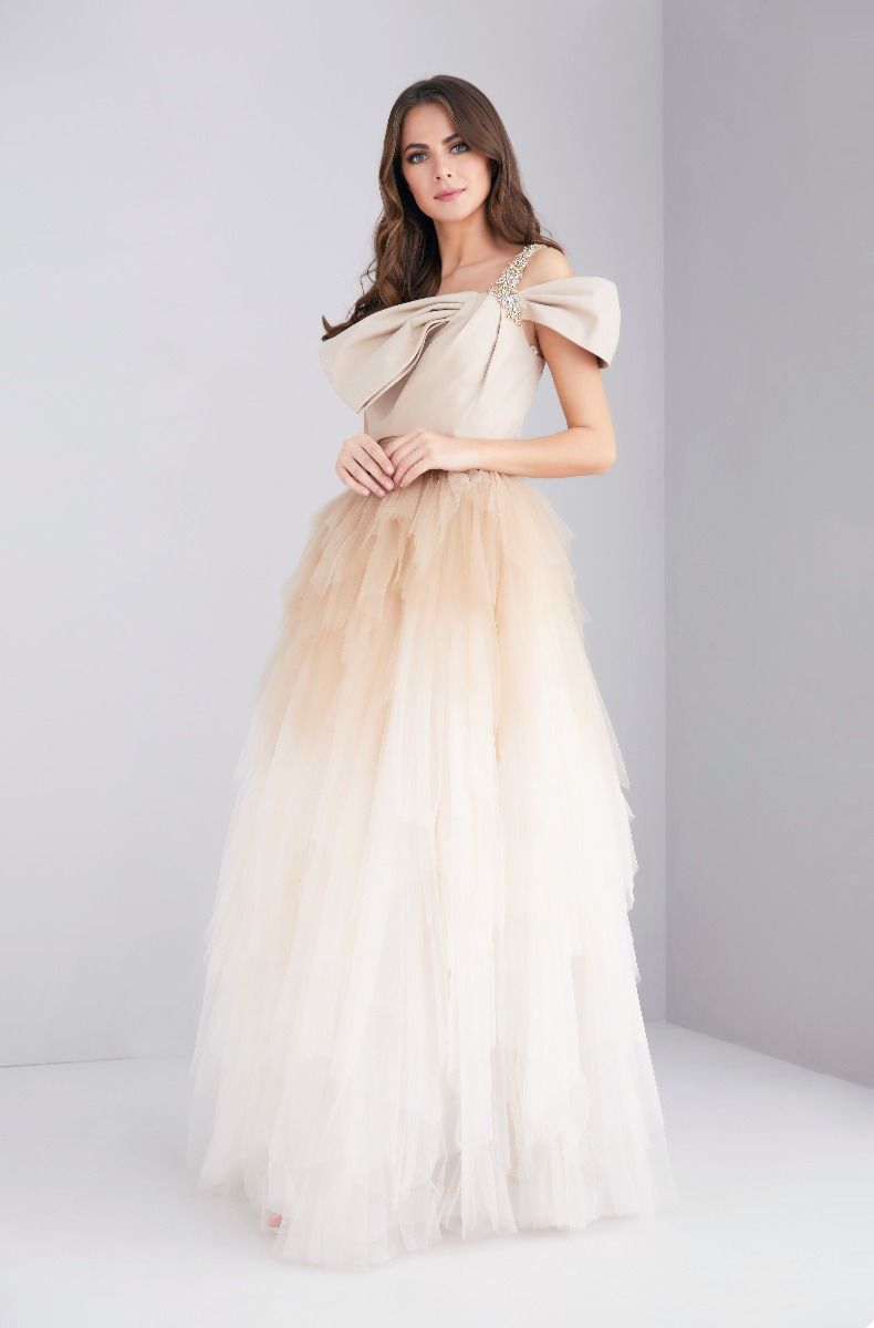 embellished bow tie dress
