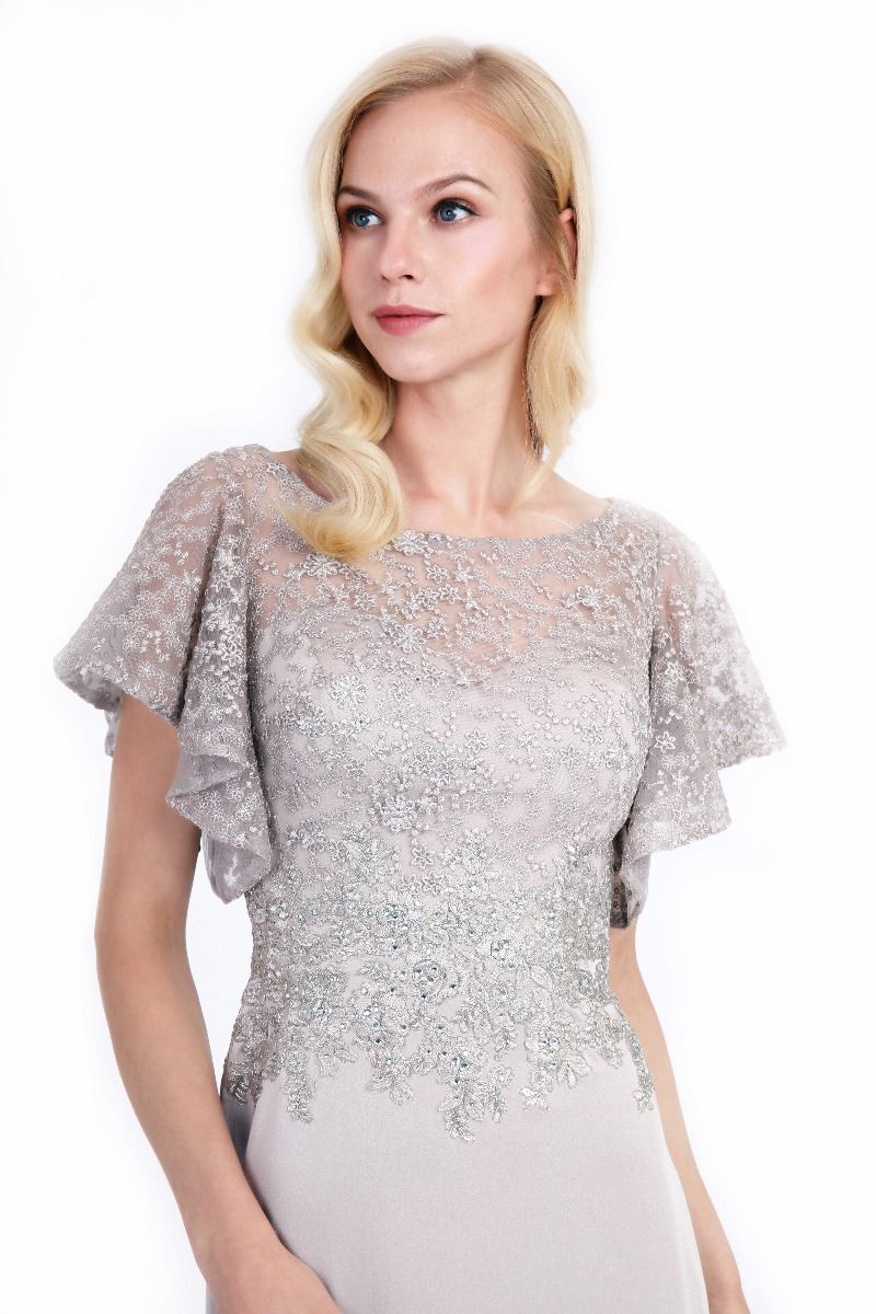 Frill sleeves dress