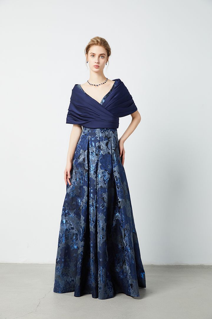 Printed Brocade dress