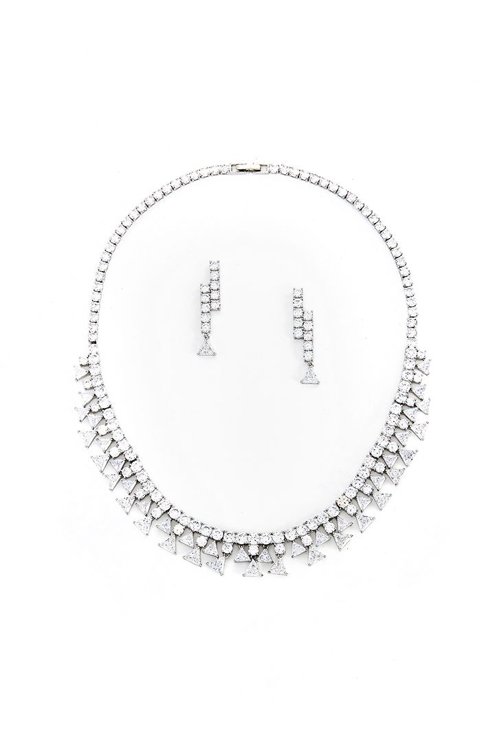 Silve rhinestone set