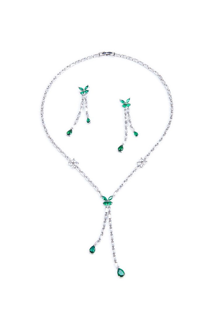 Green Rhinestone Set