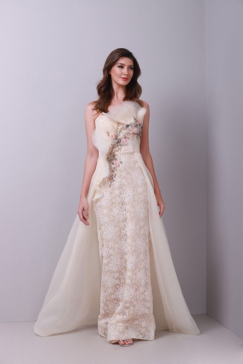 Rhinestones embellishments dress