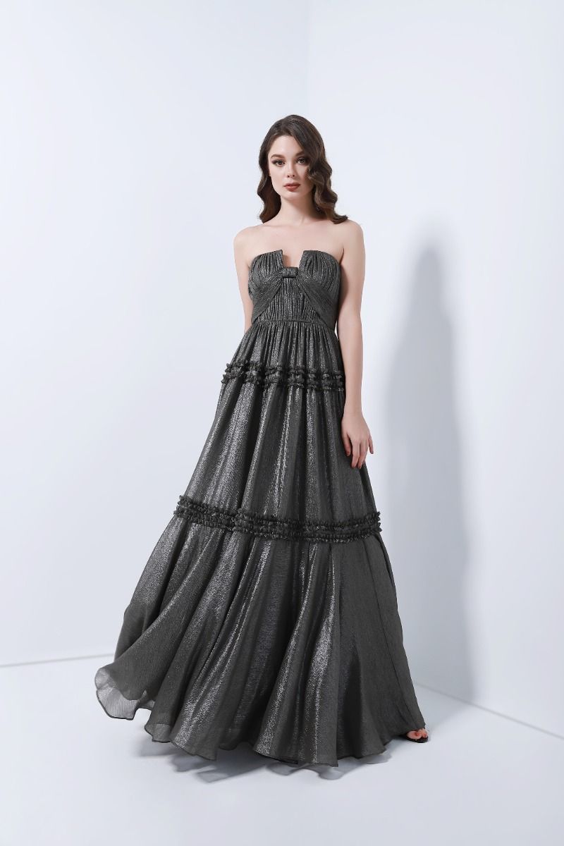 Knotted bustier dress