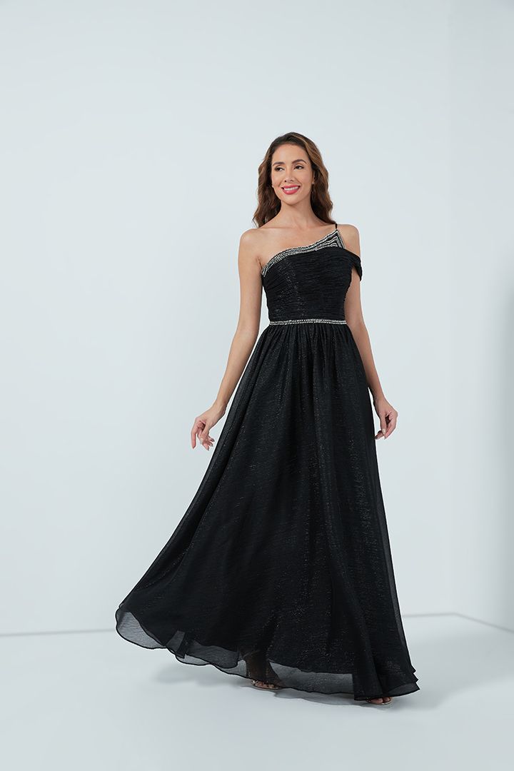 Asymmetric Neckline dress