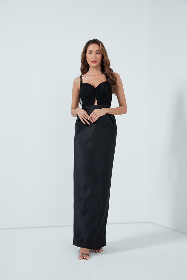 Velvet bustier dress
