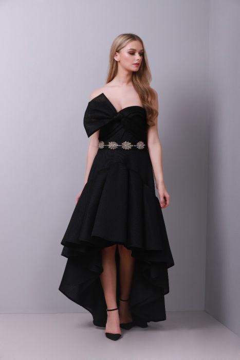 Lace applique overlay appliqué dress
