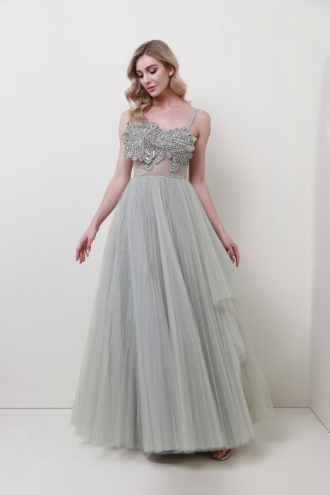 Embellished bustier dress