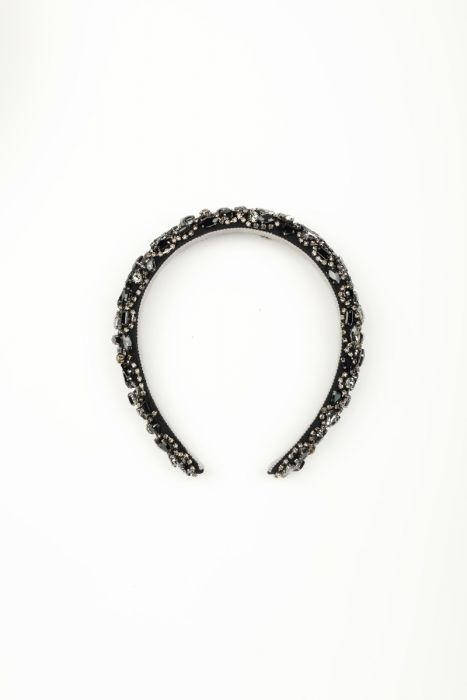 Black stones headband