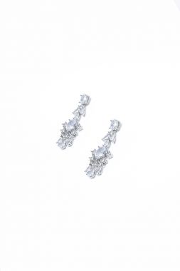 Rhinestone embellishment earrings